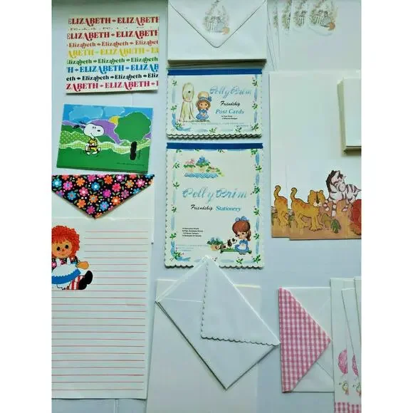 Vtg Stationary Hallmark Bobbs Merrill Polly Prim American Greeting & more U113 - Picture 7 of 12